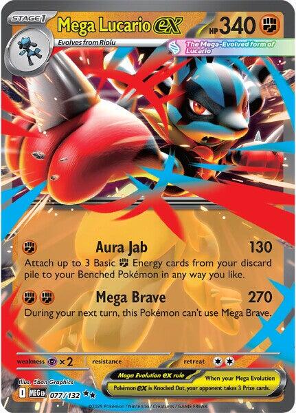 Mega Lucario ex - Mega Evolution - 77 - Non-Foil C-JT