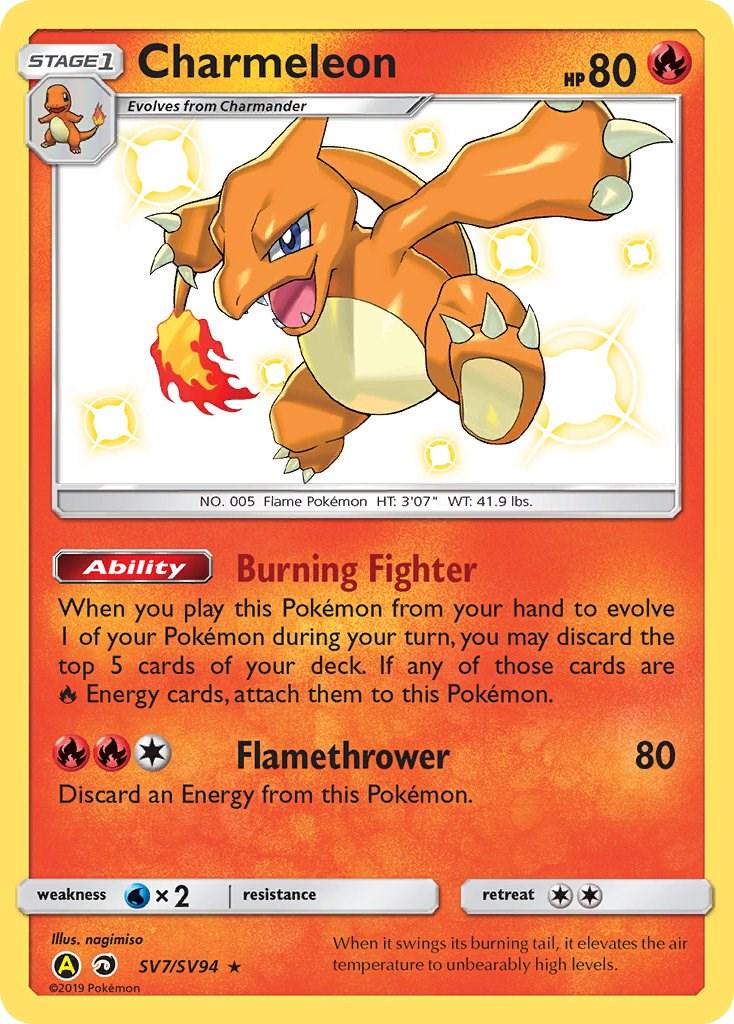 Charmeleon - Pokemon Hidden Fates - SV7 - PSA 10 Graded - Scarlet and Violet