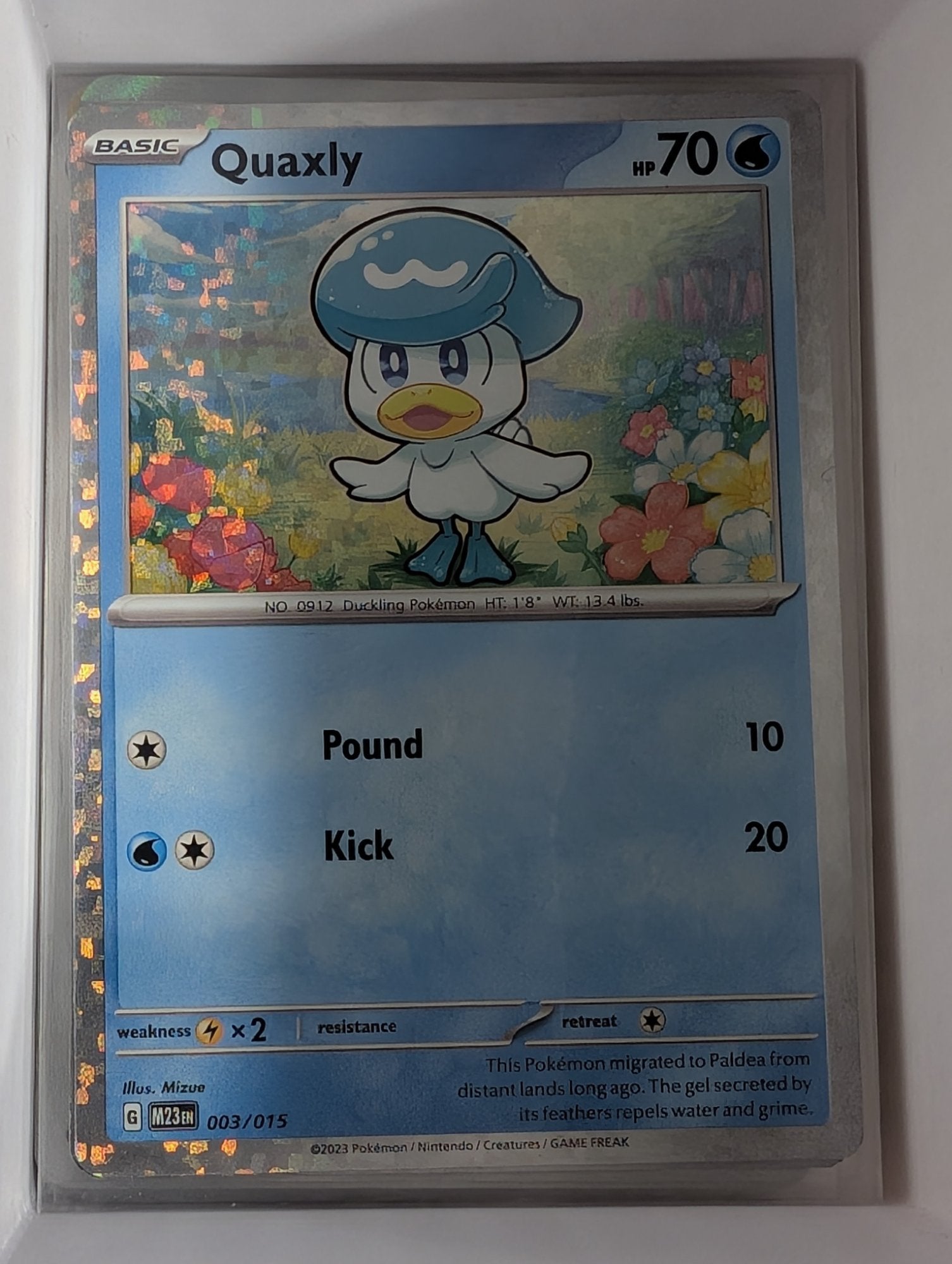 quaxly pokemon card mcdonalds Quaxly - McDonalds Match Battle 2023 - 003