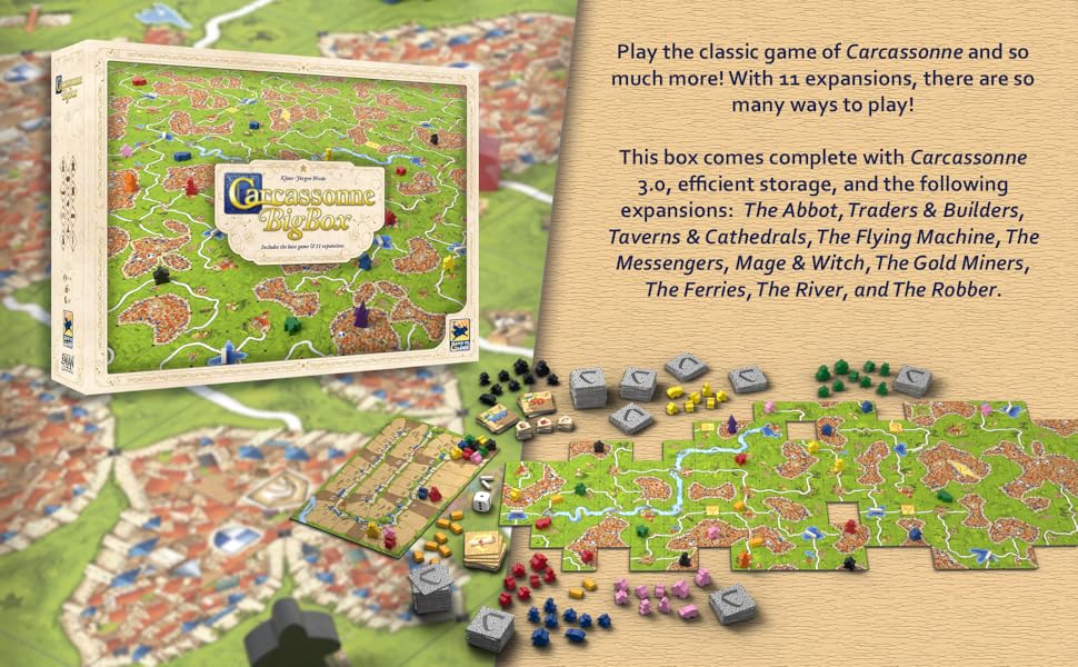 Carcassonne Big Box 2022 - Board Game