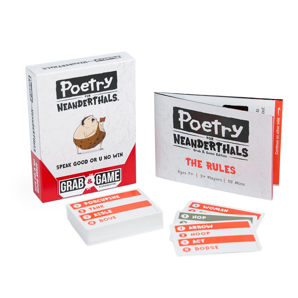 Grab & Game - Poetry For Neanderthals (by Exploding Kittens) - Pop Culture Larrikin
