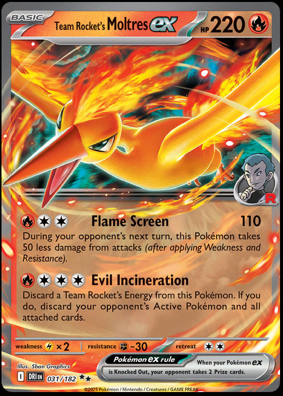 Image of Team Rockets Moltres ex Destined Rivals (DRI) #031