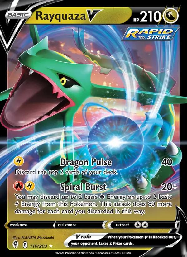 Image of Rayquaza V Evolving Skies (EVS) #110