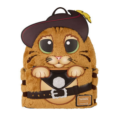 Shrek - Puss In Boots Cosplay Faux Fur Mini Backpack