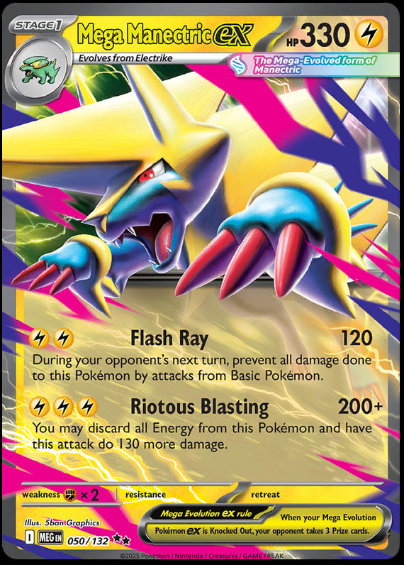 Image of Mega Manectric ex Mega Evoloution (MEG) #50