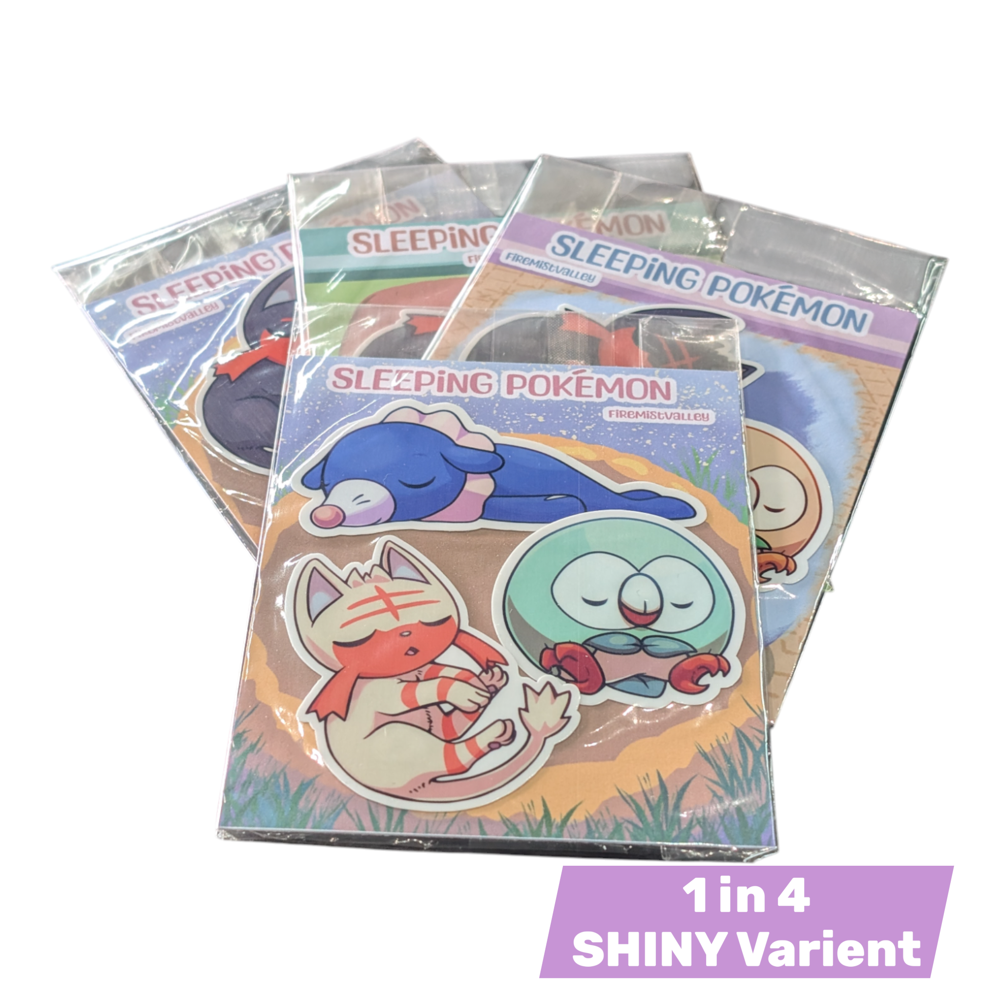 Artist Series - Sleeping Poke'pals - Set 6 - FireMistValley