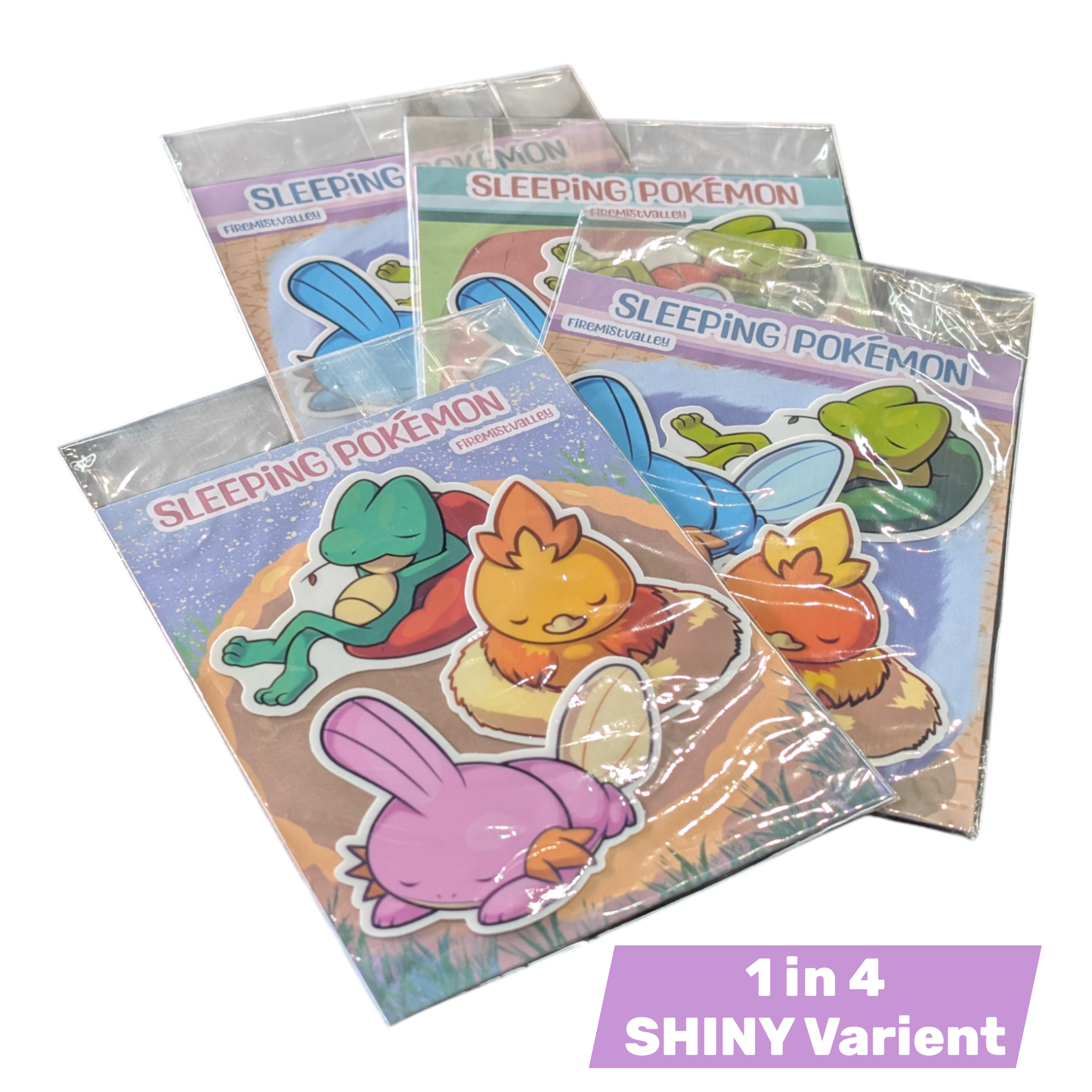 Artist Series - Sleeping Poke'pals - Set 4 - FireMistValley