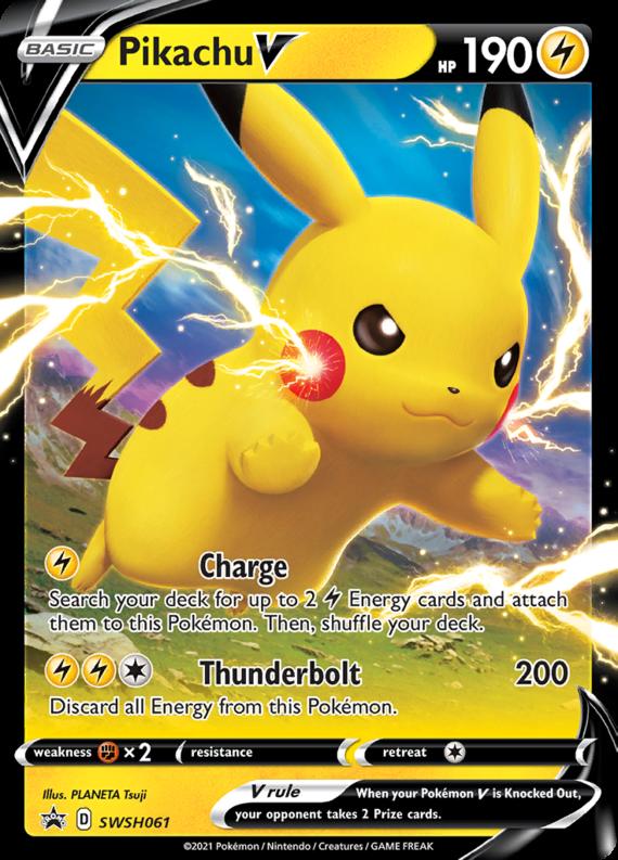 Image of Pikachu V Sword and Shield Promos #SWSH061