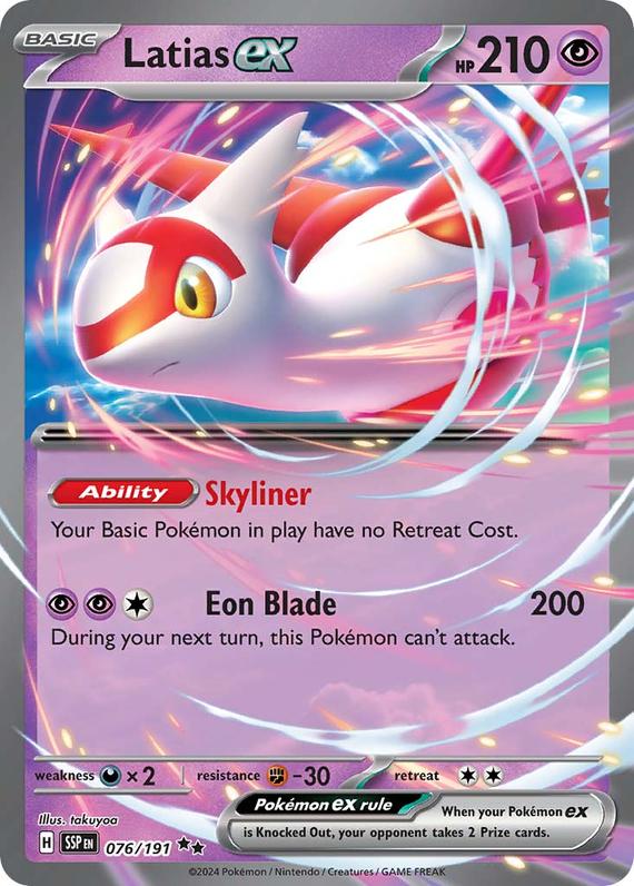 Image of Latias ex Surging Sparks (SSP) #076