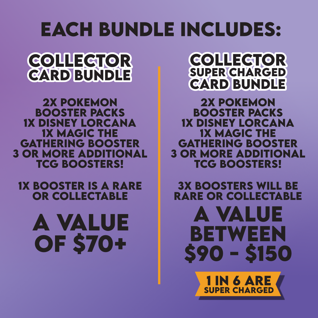 Tranding Card Booster Bundle (6x Boosters from assorted TCGs)