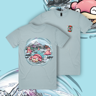 POKER:Mon Slow T-Shirt Pastle Blue - Luck of Kings