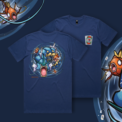 POKER:Mon Splash T-Shirt Cobolt Blue - Luck of Kings