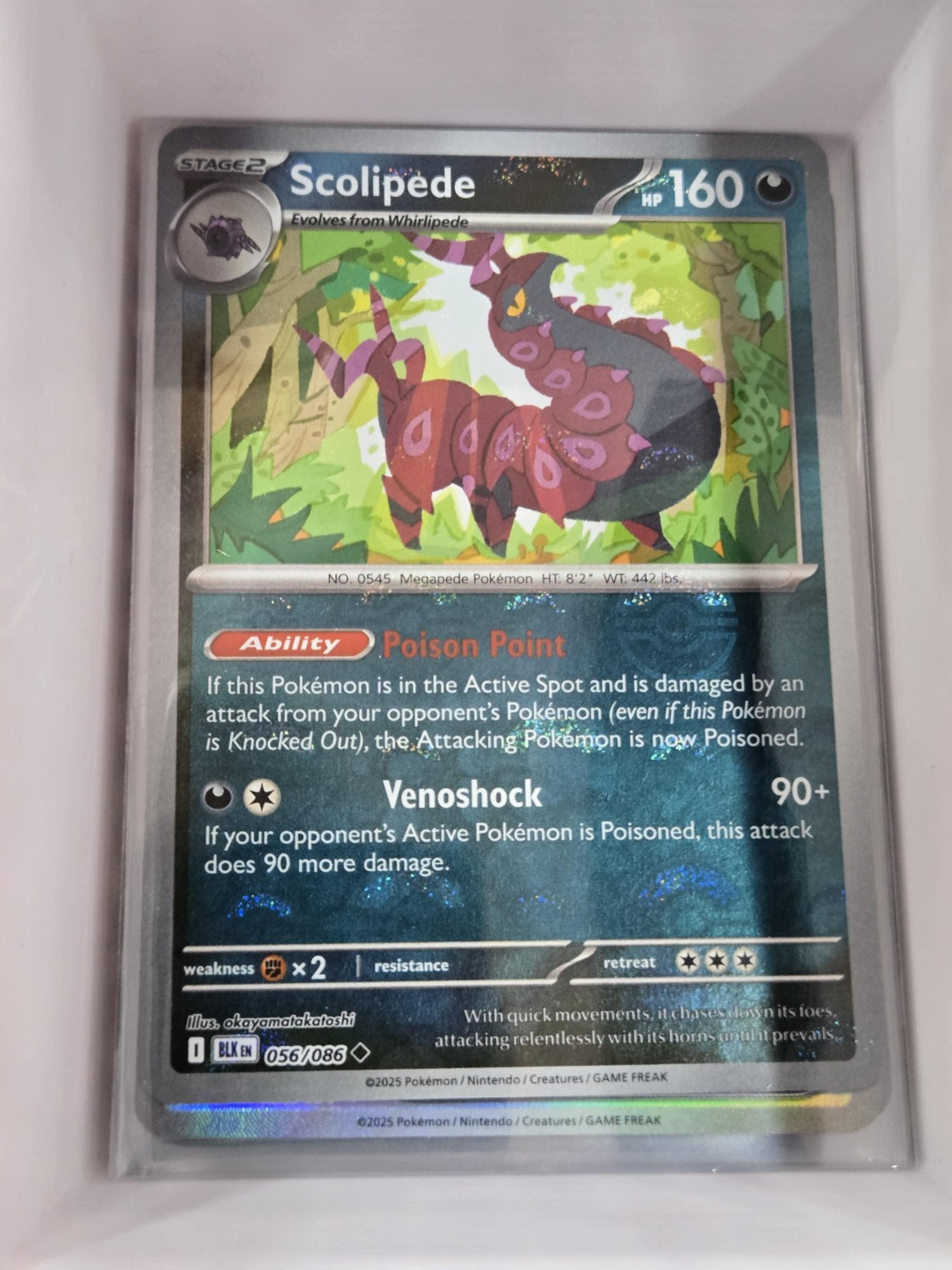 pokemon scolipede card Scolipede (Poke Ball Reverse) Black Bolt - 056
