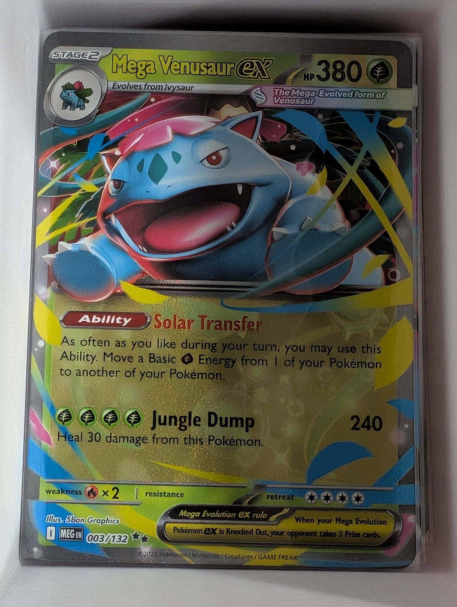 Image of Mega Venusaur ex Mega Evolution (MEG) #3