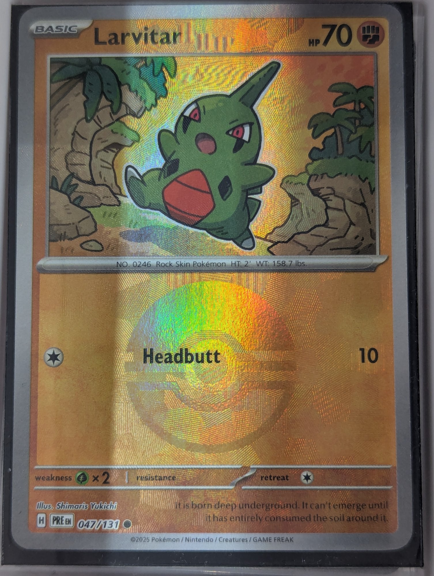 Image of Larvitar Prismatic Evolutions (PRE) #47