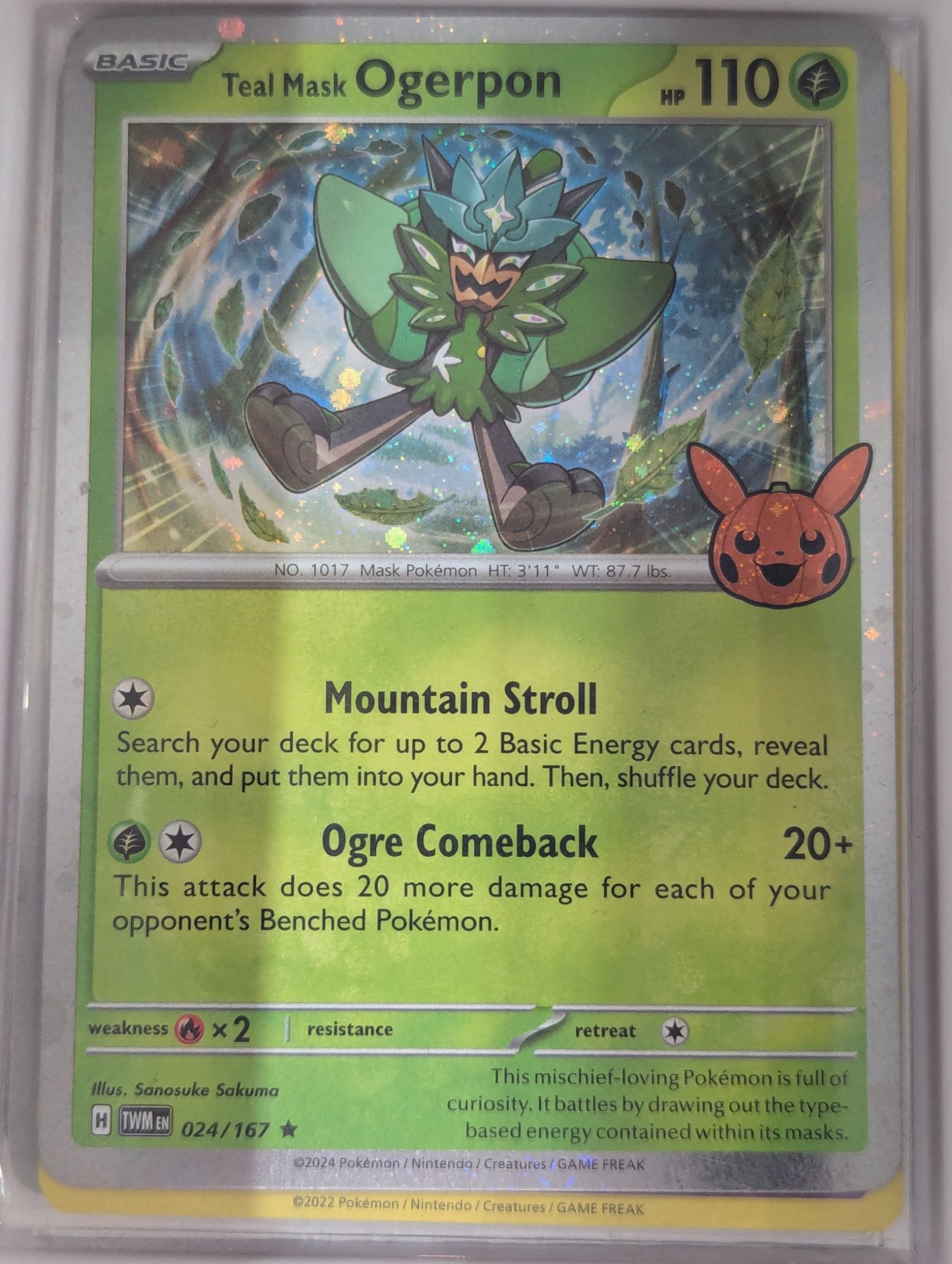 Image of Teal Mask Ogerpon Trick or Trade 2024 #24