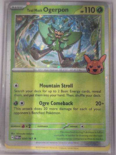 Image of Teal Mask Ogerpon Trick or Trade 2024 #24