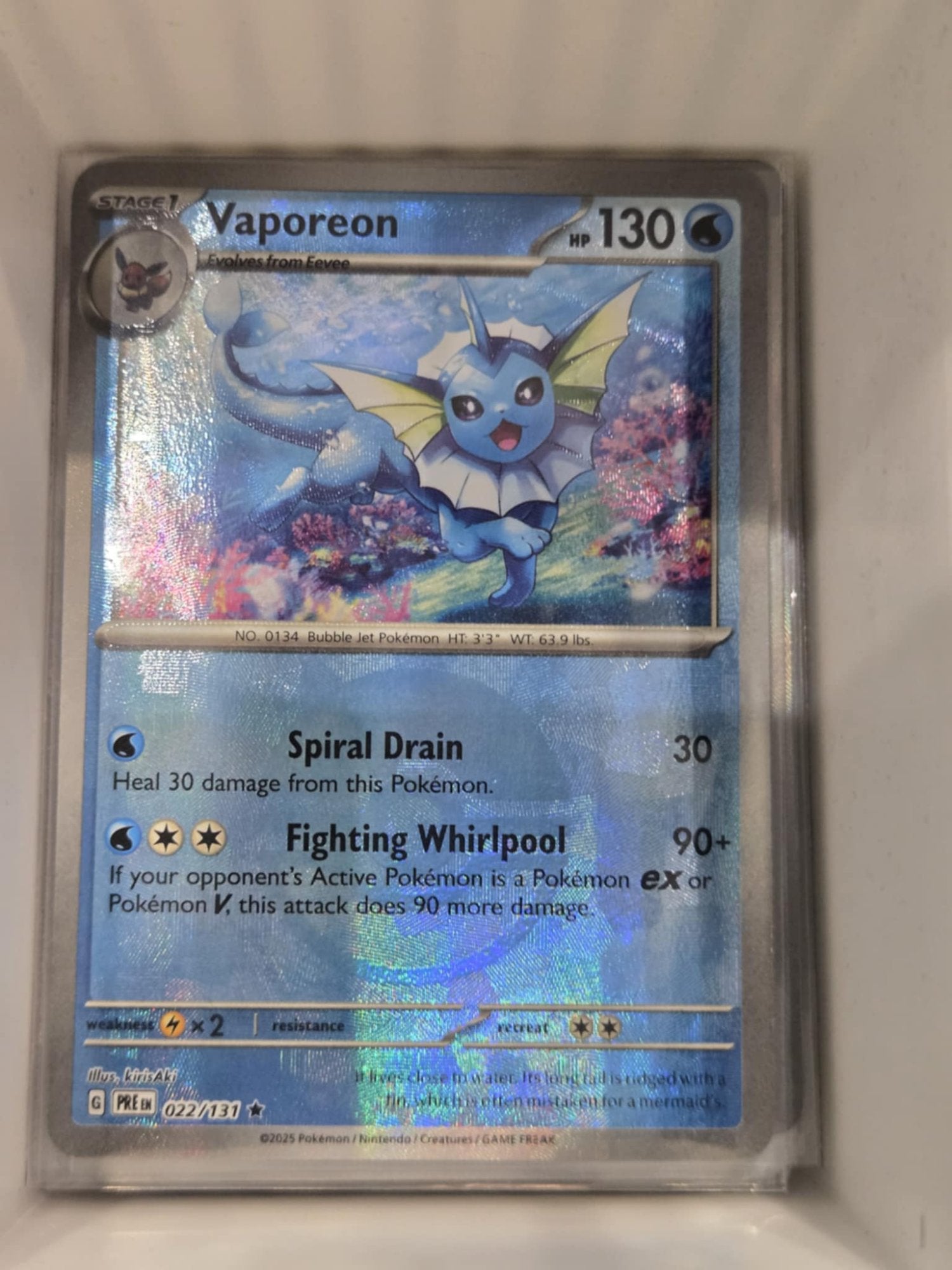 Image of Vaporeon Prismatic Evolutions (PRE) #22