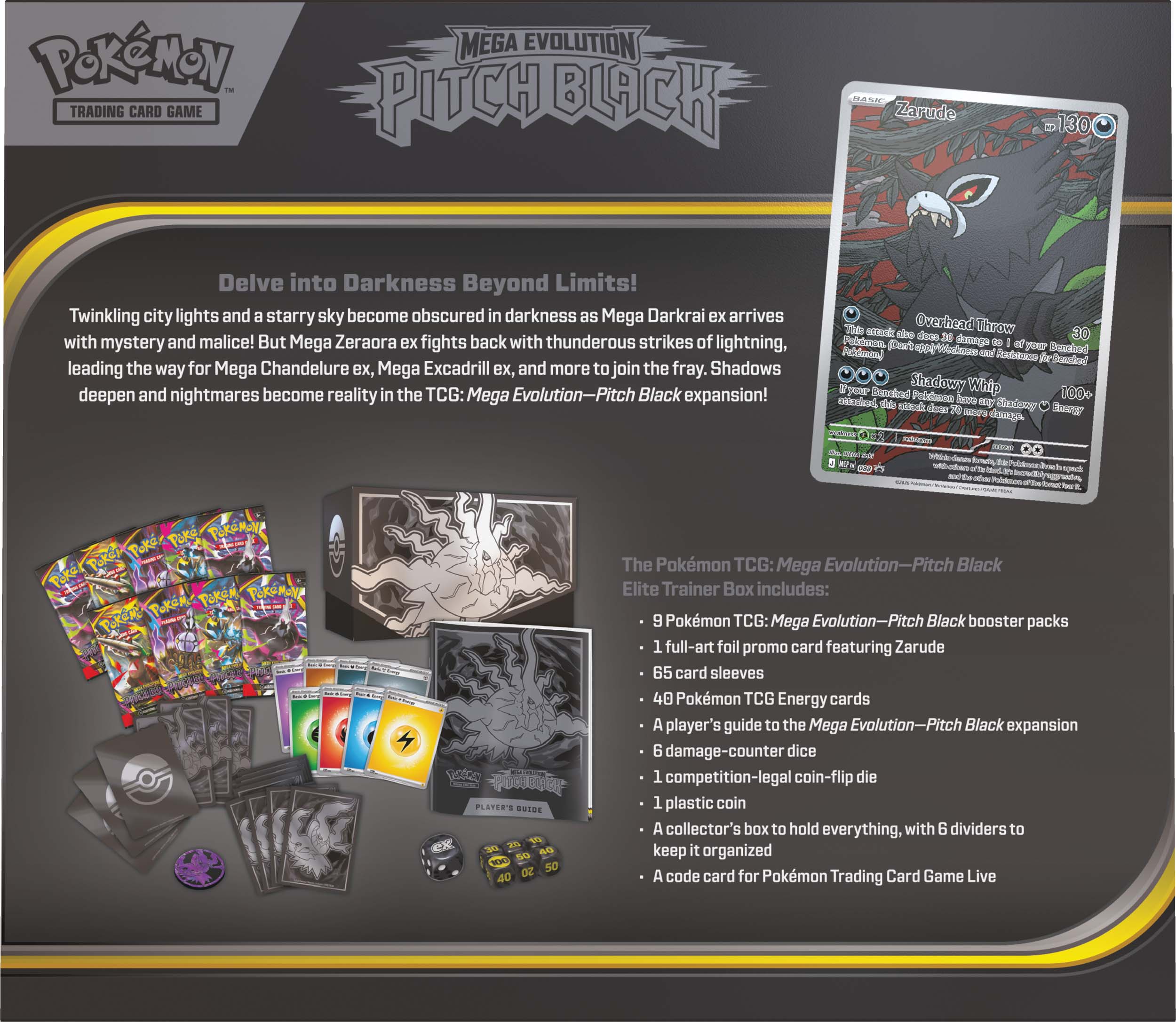 ME Pitch Black - Elite Trainer Box Pokemon TCG