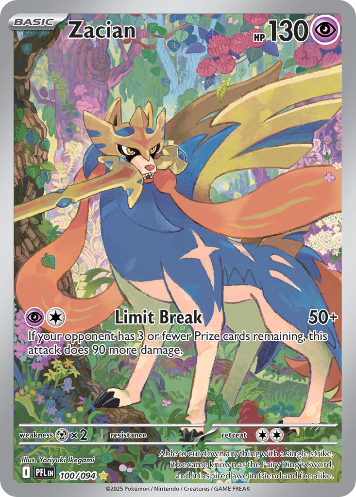 Zacian #100 Phantasmal Flames en