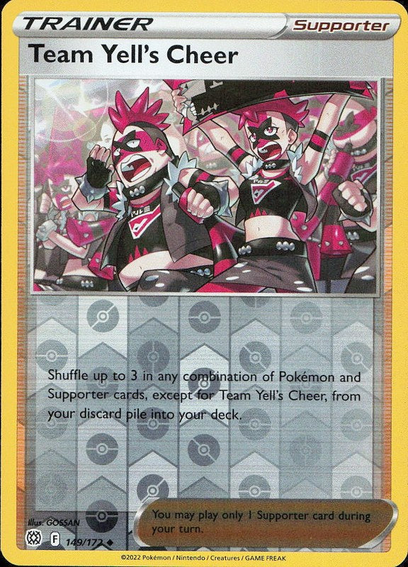 Team Yell's Cheer #149 reverse_holo Brilliant Stars en