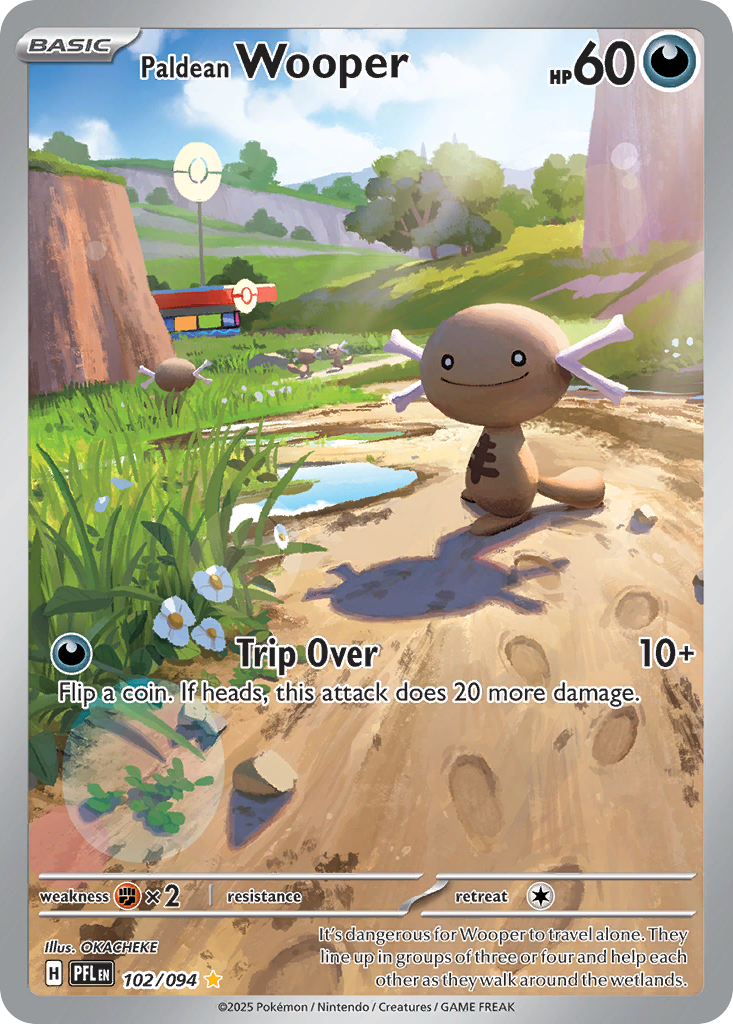 Paldean Wooper #102 Phantasmal Flames en