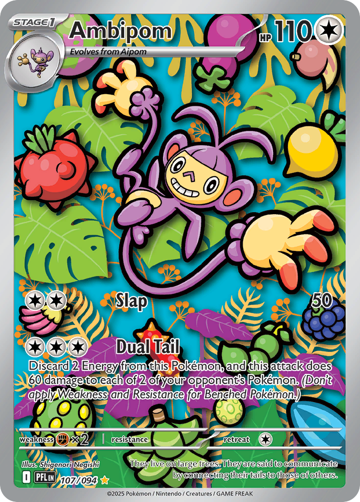 Ambipom #107 Phantasmal Flames en