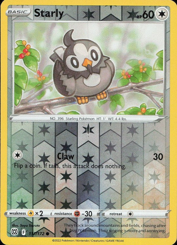 Starly #117 reverse_holo Brilliant Stars en