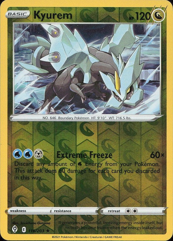 Kyurem #116 reverse_holo Evolving Skies en