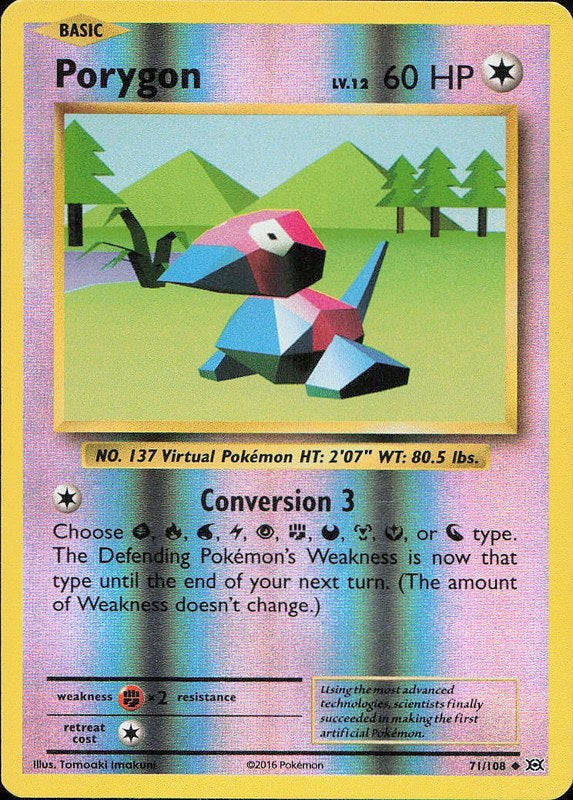 Porygon #71 reverse_holo Evolutions en