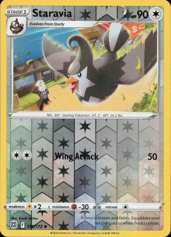 Staravia #118 reverse_holo Brilliant Stars en