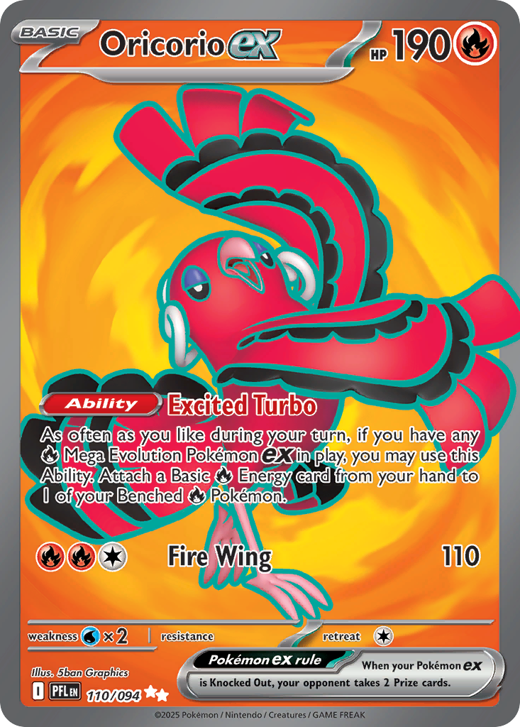 Oricorio ex #110 Phantasmal Flames en