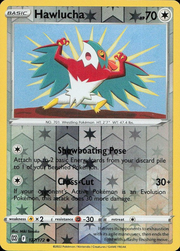 Hawlucha #127 reverse_holo Brilliant Stars en