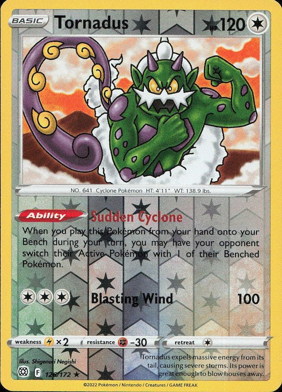 Tornadus #126 reverse_holo Brilliant Stars en