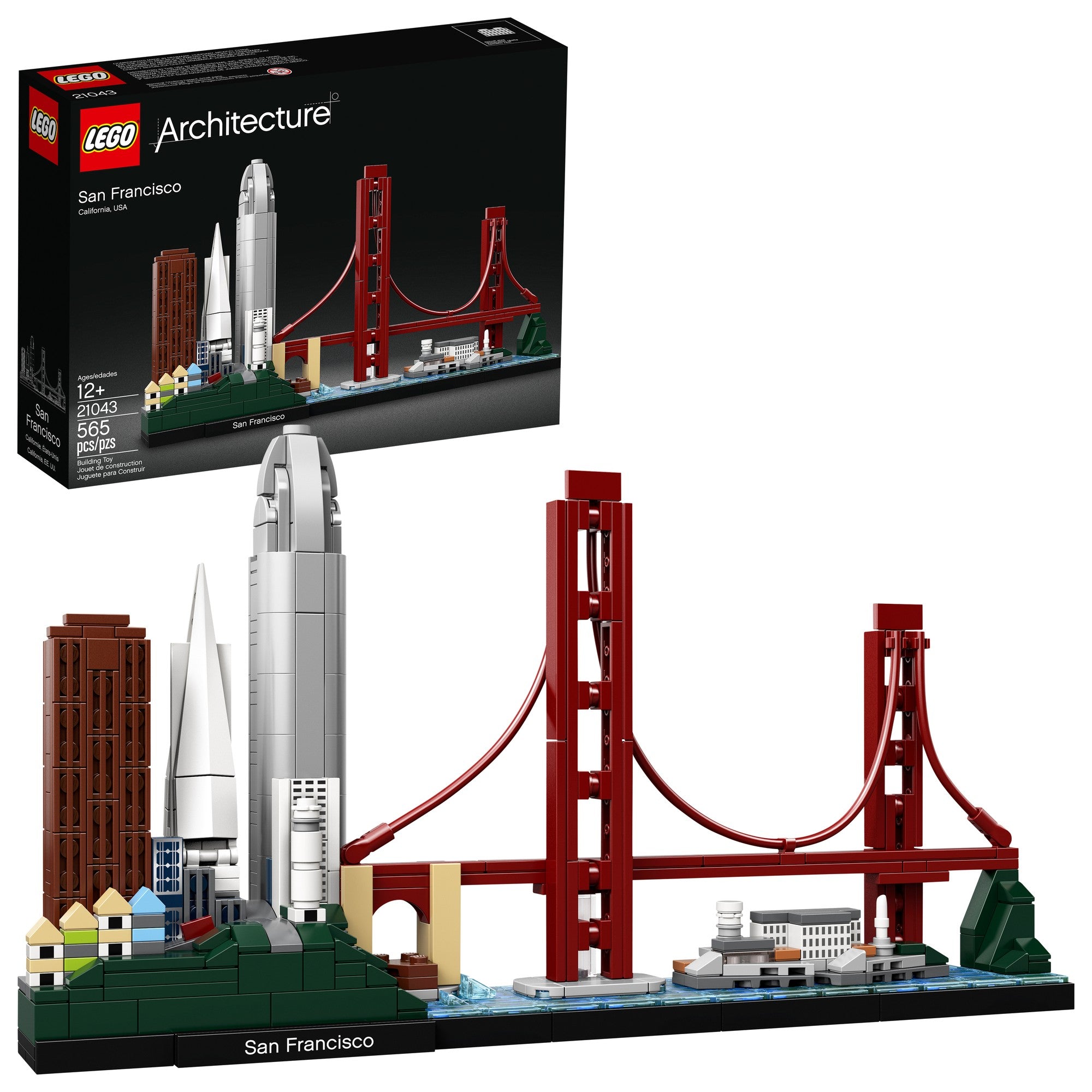 EGO Architecture Skyline Collection 21043 San Francisco Building Kit Includes Alcatraz Model, Golden Gate Bridge - Pop Culture Larrikin 