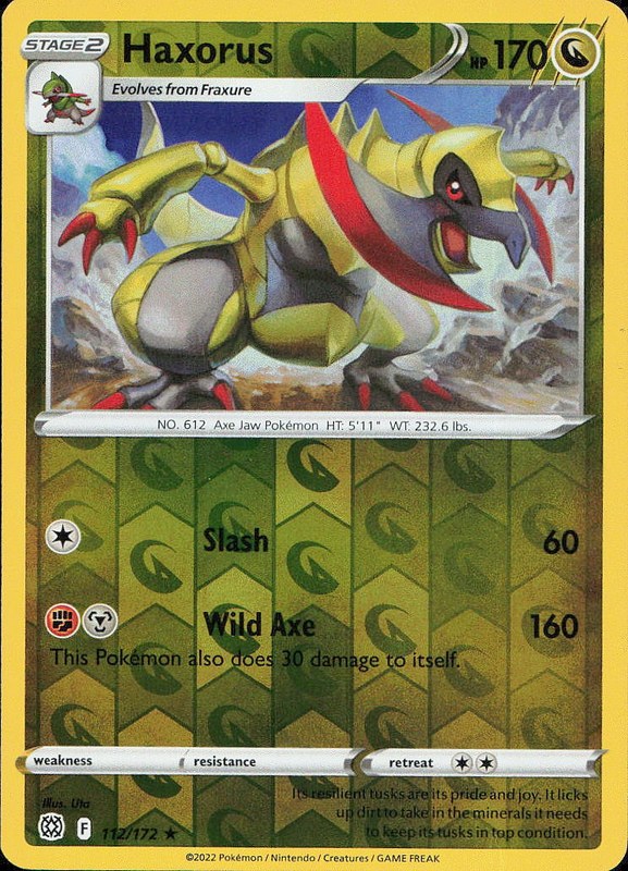 Haxorus #112 reverse_holo Brilliant Stars en