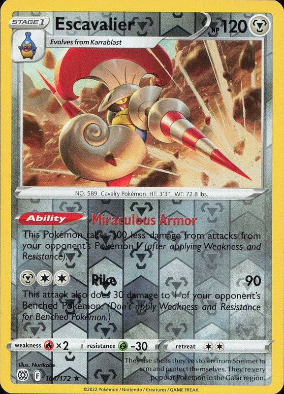 Escavalier #101 reverse_holo Brilliant Stars en