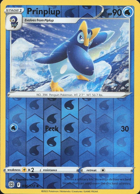 Prinplup #36 reverse_holo Brilliant Stars en