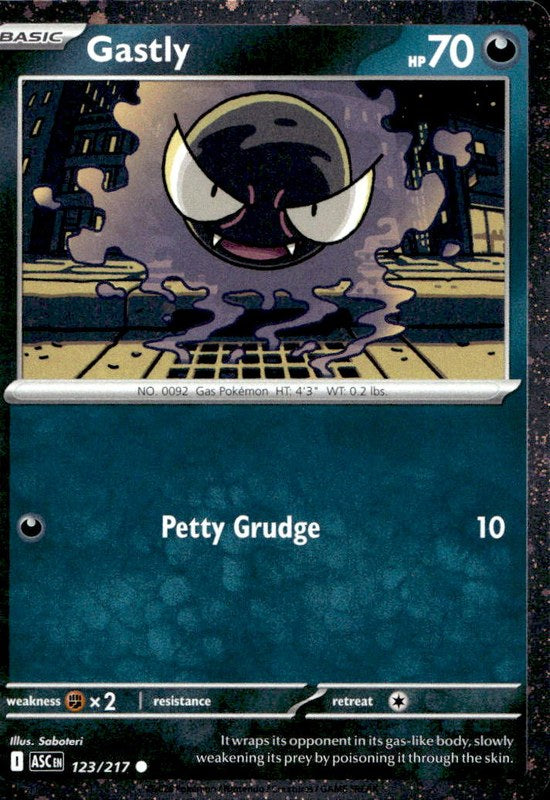 Gastly #54 Cosmo Holo Cosmo Holo Phantasmal Flames en