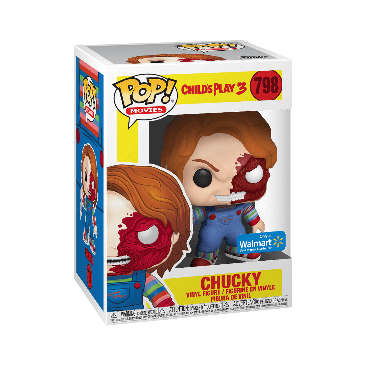 Child's Play 3 - Chucky Half BD Pop! RS - Pop Culture Larrikin 
