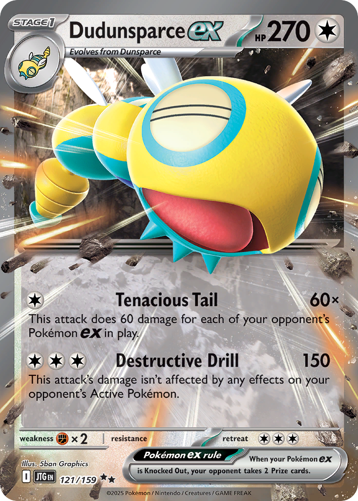 Dudunsparce ex #121 Scarlet & Violet Journey Together en