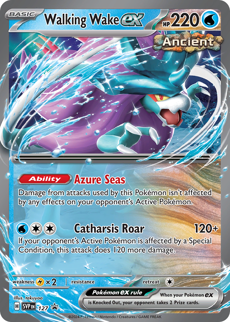 Walking Wake ex #127 Scarlet & Violet Promos en