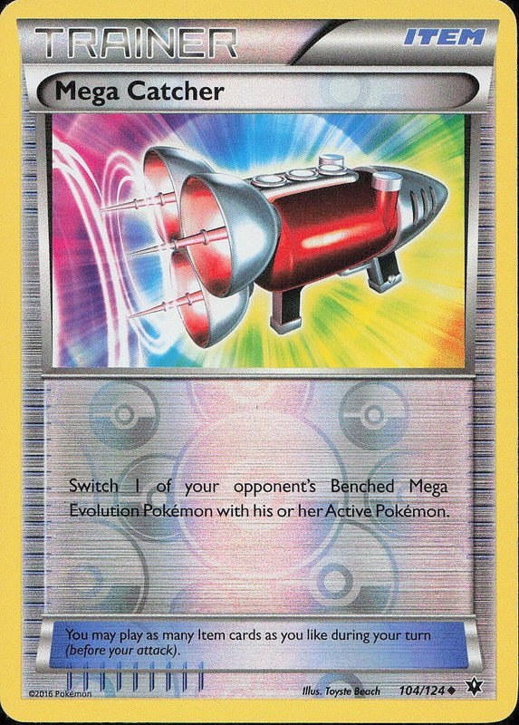 Mega Catcher #104 reverse_holo Fates Collide en