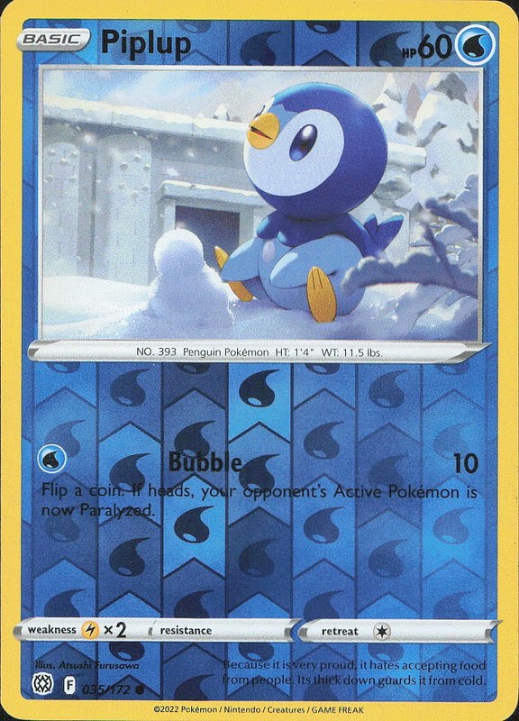 Piplup #35 reverse_holo Brilliant Stars en