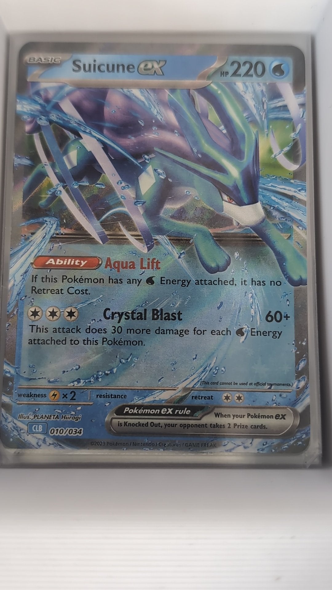 Image of Suicune ex Pokemon Trading Card Game ClassicBlastoise (CLB) #010