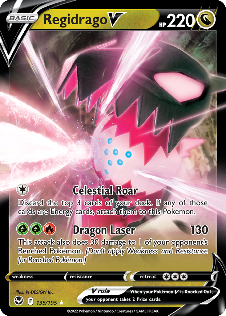 Regidrago V #135 Silver Tempest en