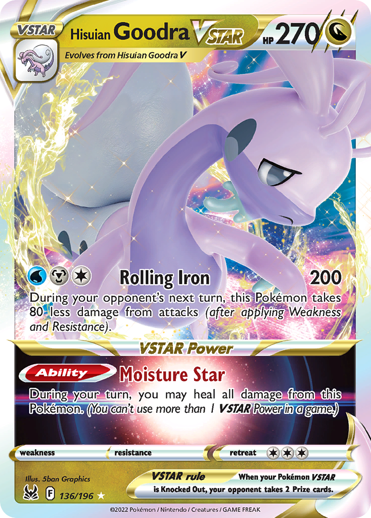 Hisuian Goodra VSTAR #136 Sword & Shield Lost Origin en