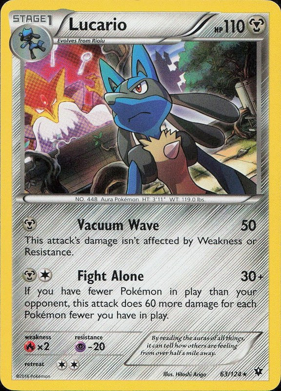 Lucario #63 Holo Fates Collide en