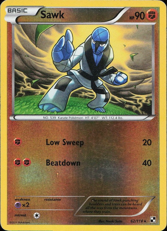 Sawk #62 reverse_holo Black & White en