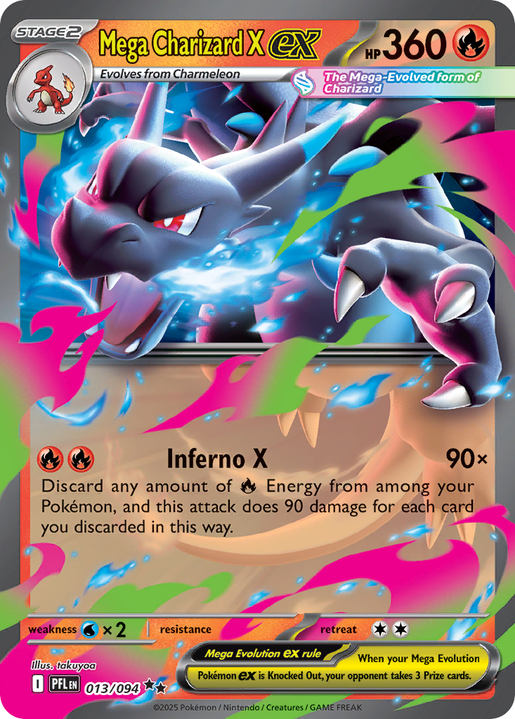 Mega Charizard X ex #13 Phantasmal Flames en